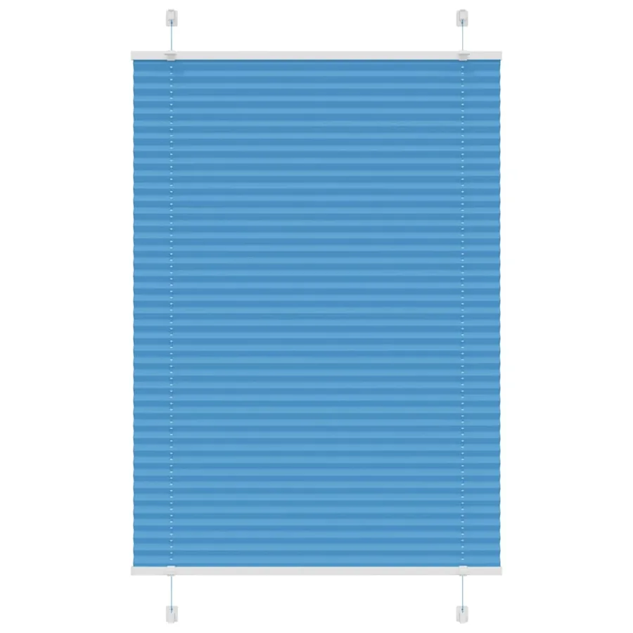 Store plissé bleu 100x150 cm largeur du tissu 99,4cm polyester