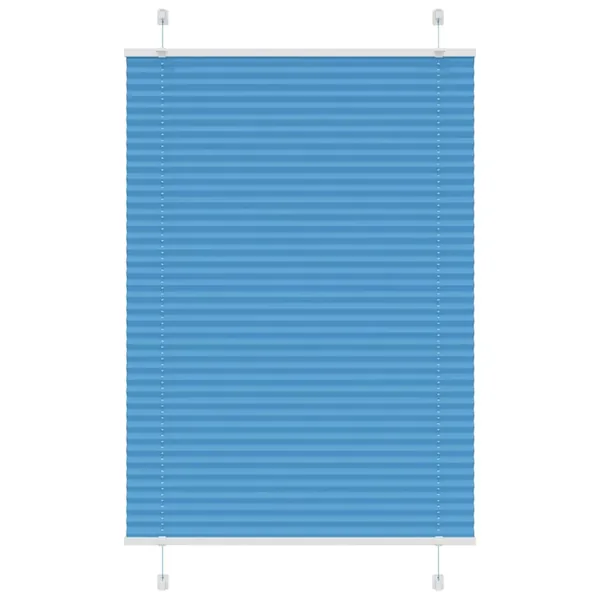 Store plissé bleu 100x150 cm largeur du tissu 99,4cm polyester