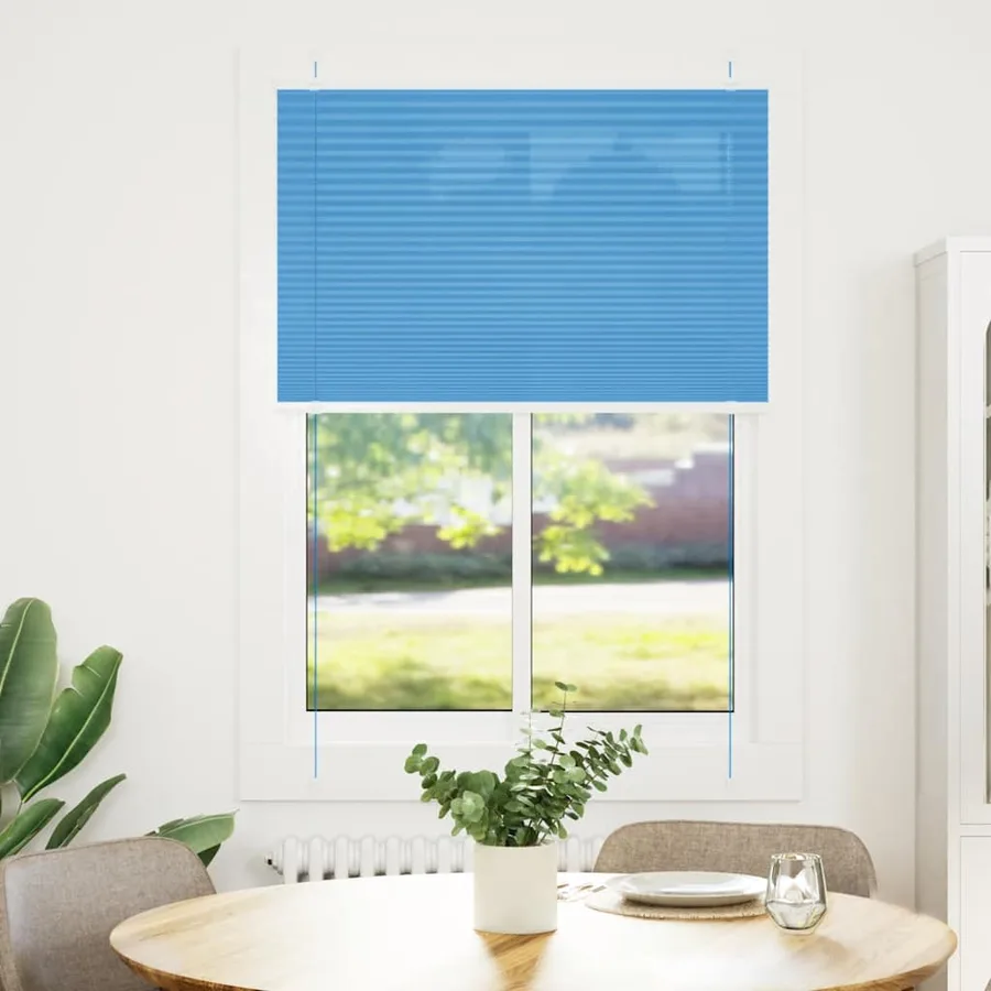 Store plissé bleu 100x100 cm largeur du tissu 99,4 cm polyester - 2