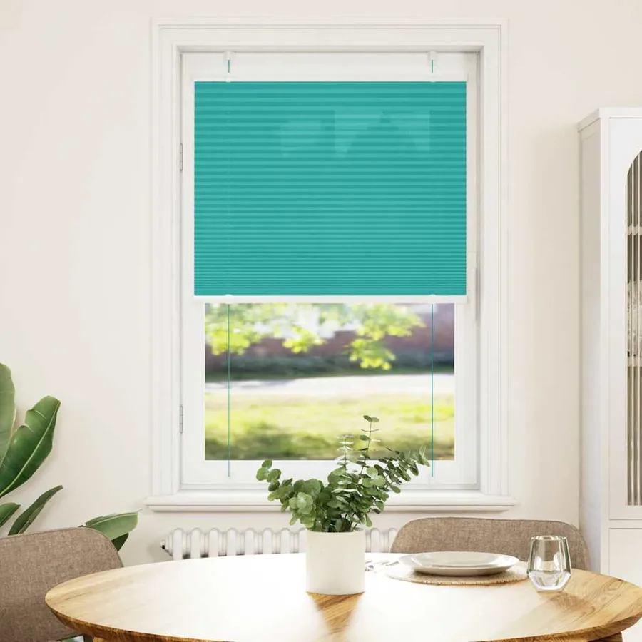 Store plissé vert pétrole 75x100 cm largeur du tissu 74,4 cm - 2