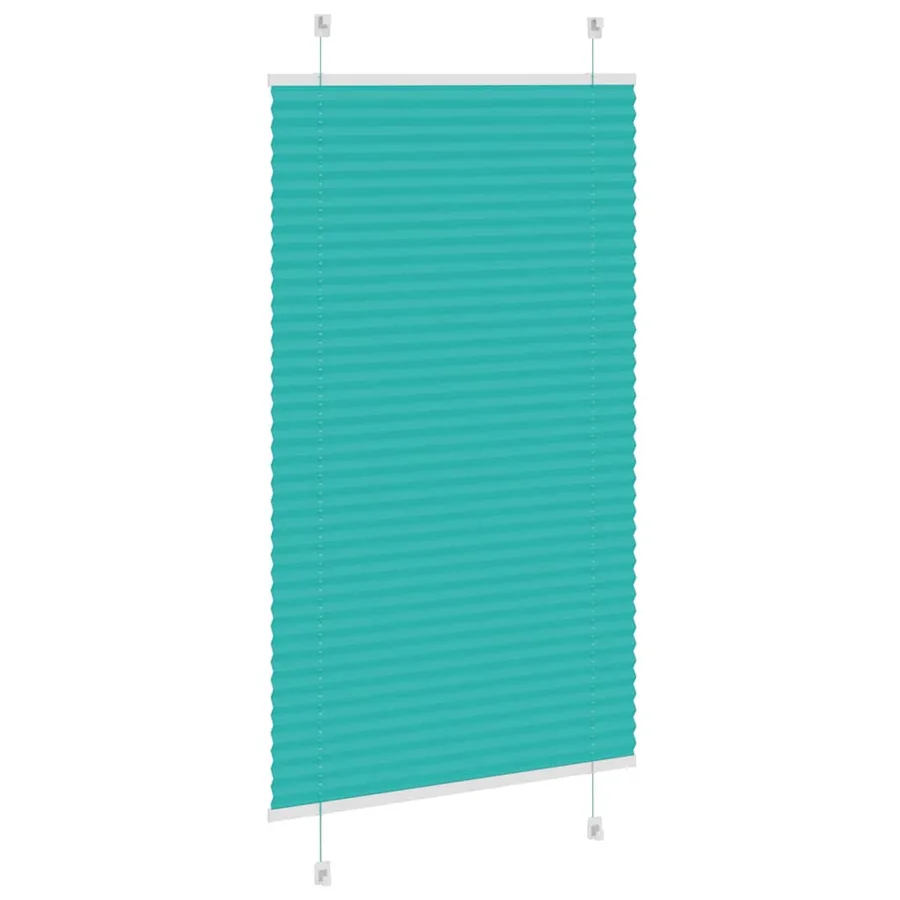 Store plissé vert pétrole 75x100 cm largeur du tissu 74,4 cm - 4