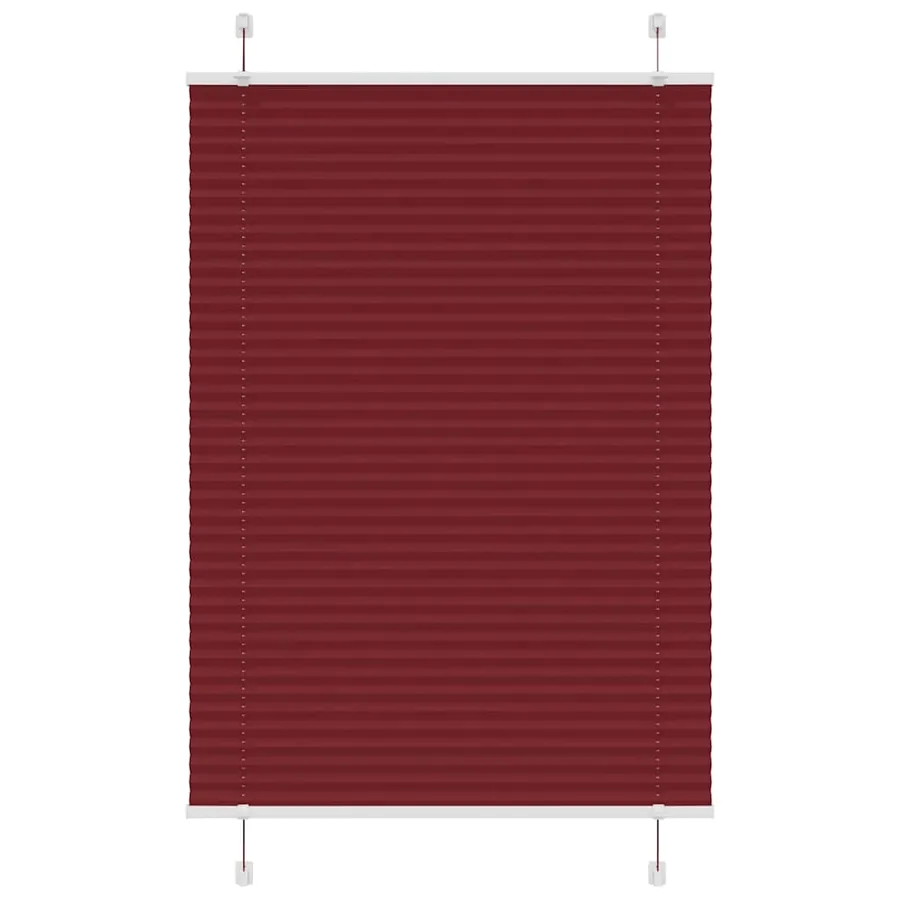 Store plissé rouge bordeaux 95x150 cm largeur du tissu 94,4 cm