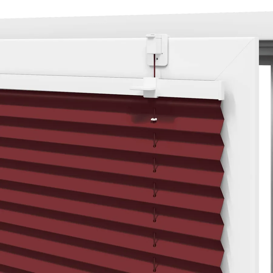 Store plissé rouge bordeaux 95x150 cm largeur du tissu 94,4 cm - 9