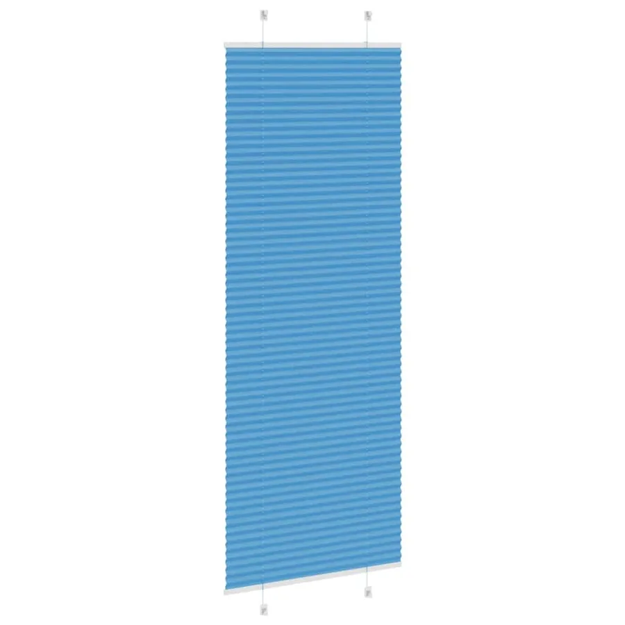 Store plissé bleu 75x200 cm largeur du tissu 74,4 cm polyester - 4