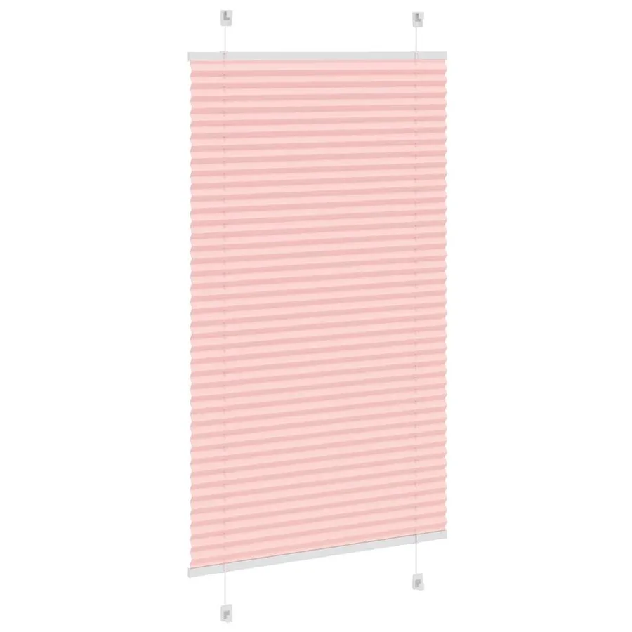 Store plissé rose 70x100 cm largeur du tissu 69,4 cm polyester - 4