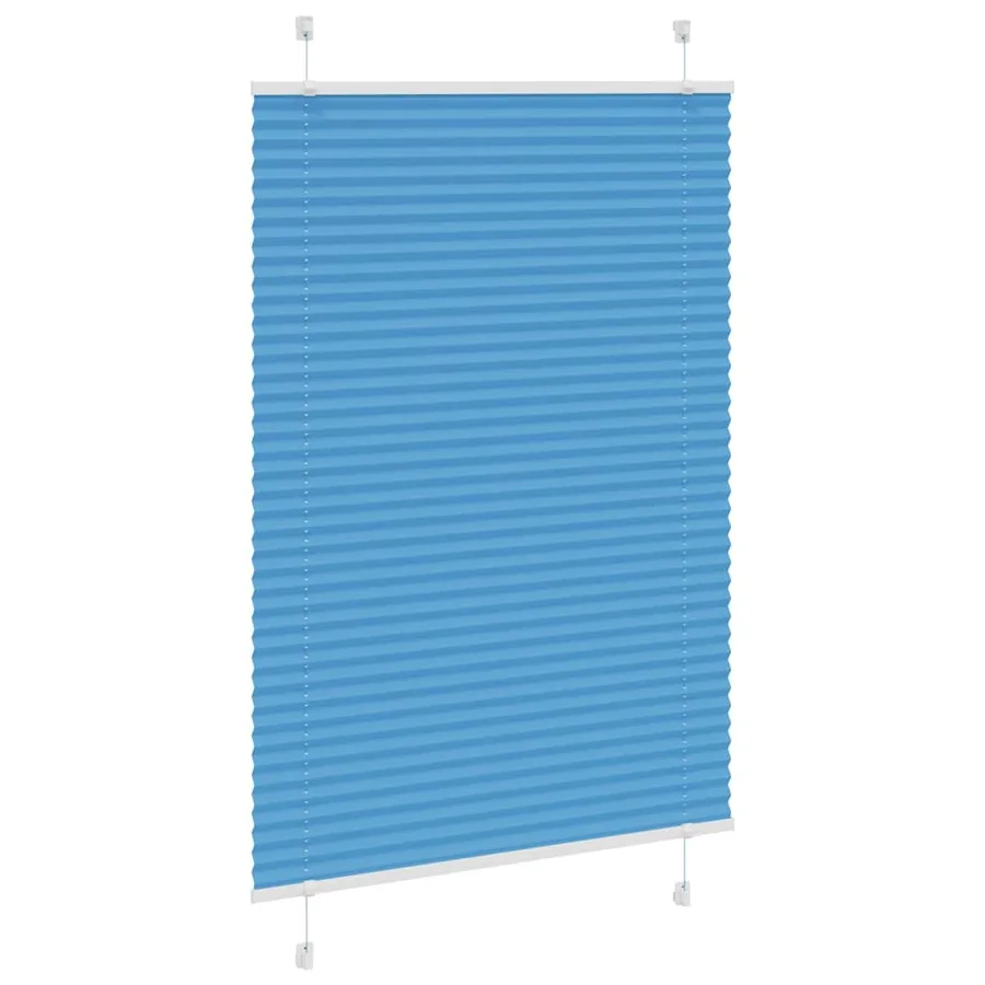 Store plissé bleu 90x100 cm largeur du tissu 89,4 cm polyester - 3