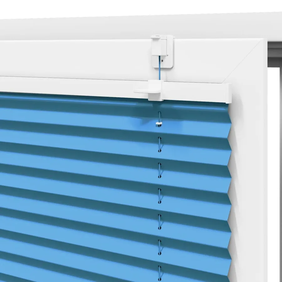 Store plissé bleu 90x100 cm largeur du tissu 89,4 cm polyester - 9