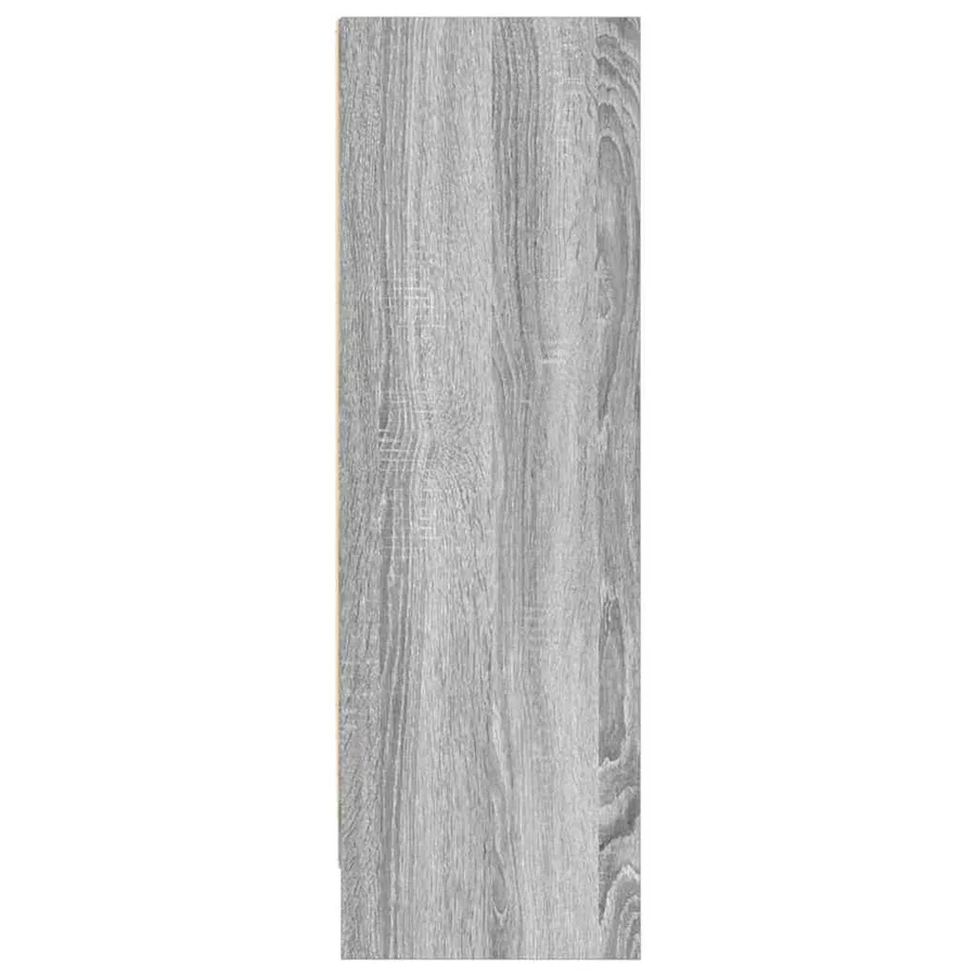Bibliothèque sonoma gris 80x24x76 cm bois d'ingénierie - 6