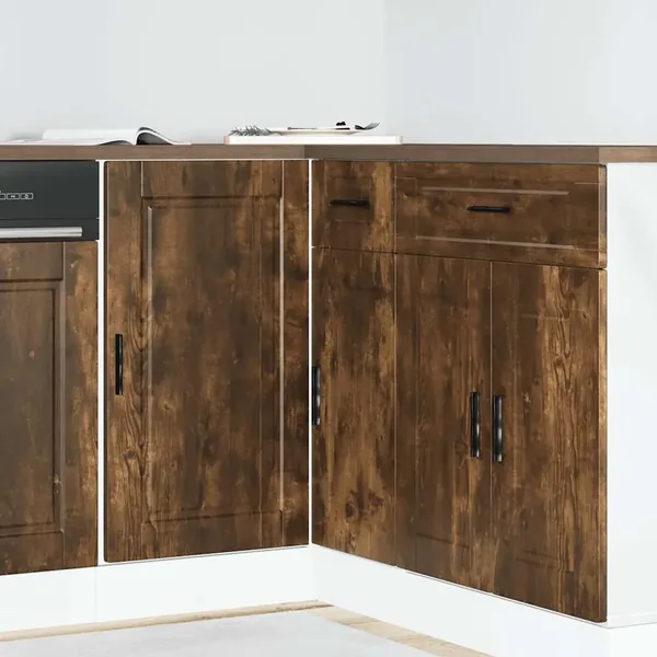 Armoire de cuisine Porto chêne fumé bois d'ingénierie
