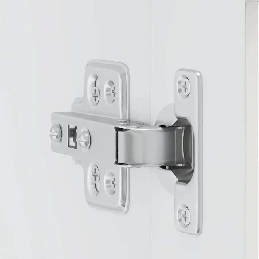 Armoire murale cuisine avec porte en verre Porto blanc brillant - 9