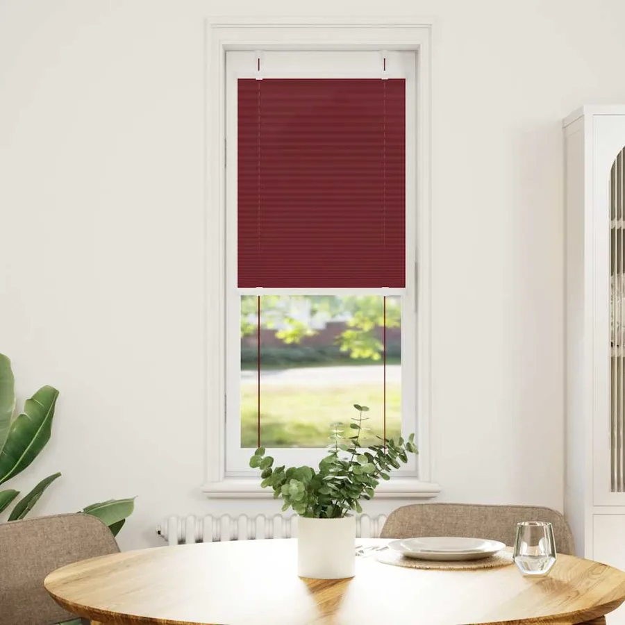 Store plissé rouge bordeaux 40x150 cm largeur du tissu 39,4 cm - 2