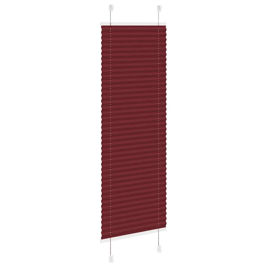 Store plissé rouge bordeaux 40x150 cm largeur du tissu 39,4 cm - 4