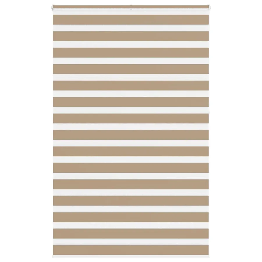 Store zèbre marron sable largeur du tissu 145,9 cm polyester