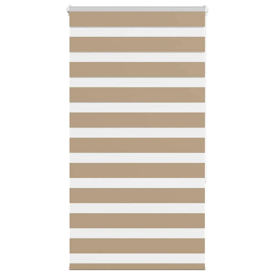Store zèbre marron sable largeur du tissu 80,9 cm polyester