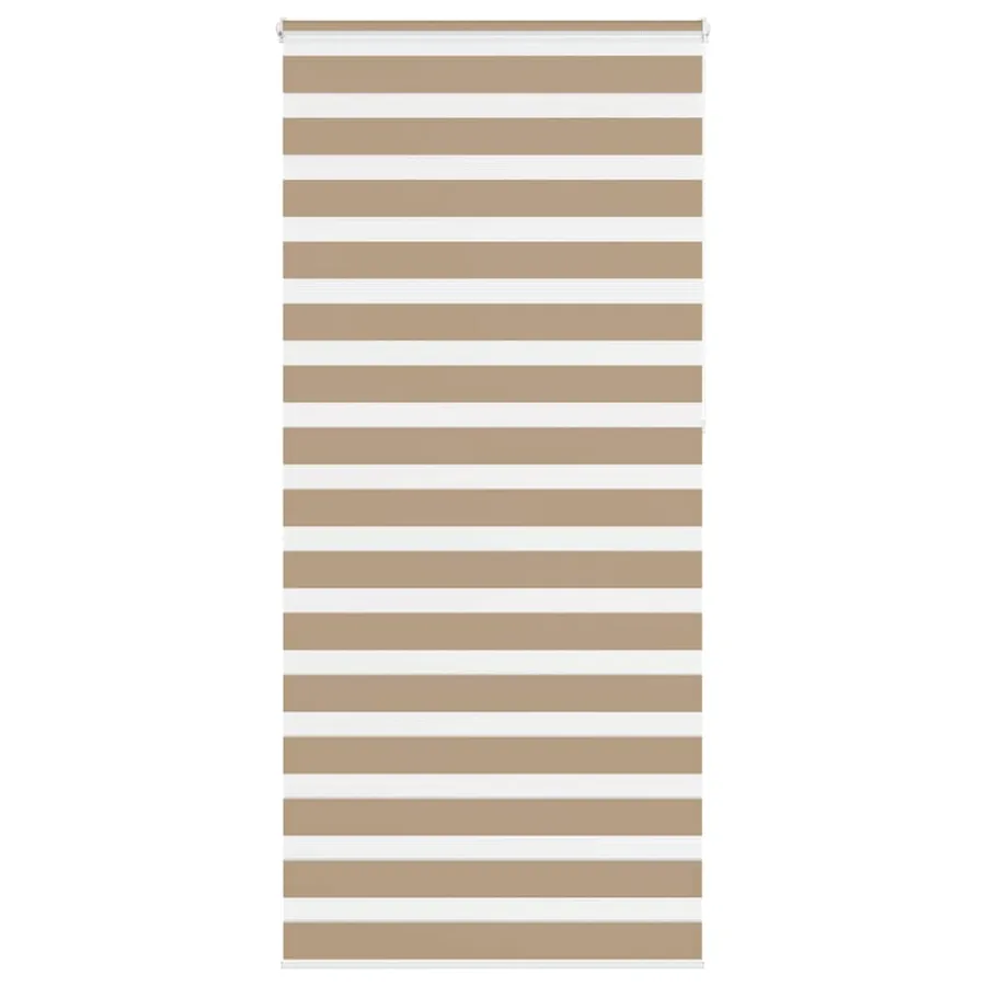 Store zèbre marron sable largeur du tissu 110,9 cm polyester