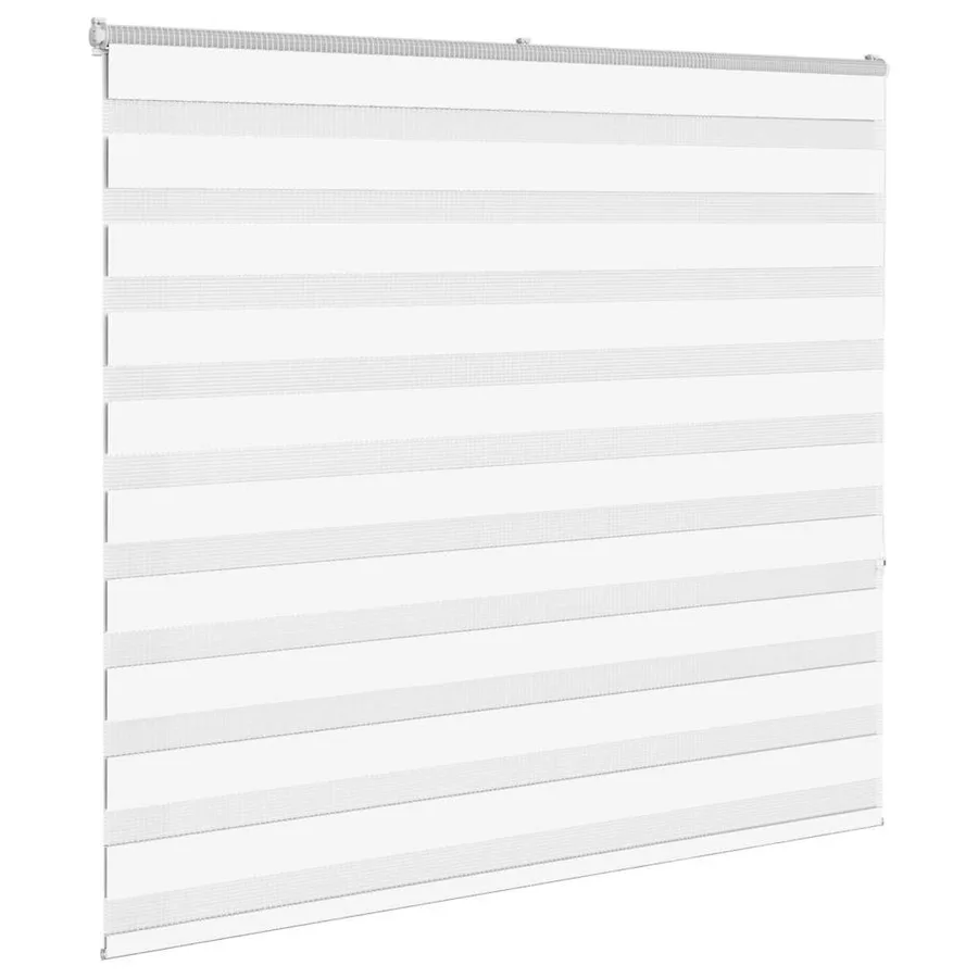 Store zèbre blanc 155x150 cm largeur du tissu 150,9cm polyester - 3