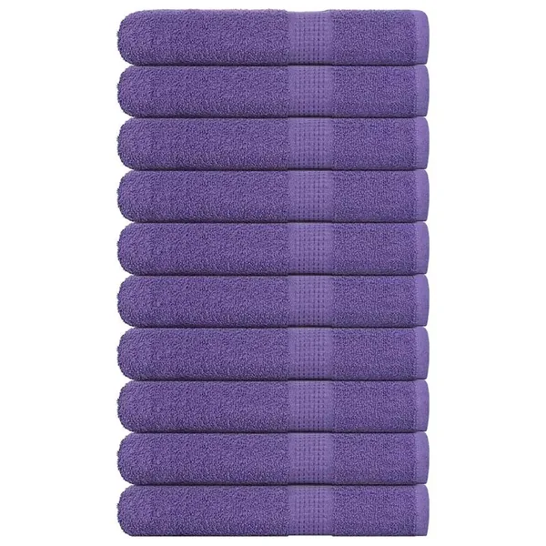 Serviettes de sauna FROGN 10 pcs violet 80x200 cm 360 g/m²
