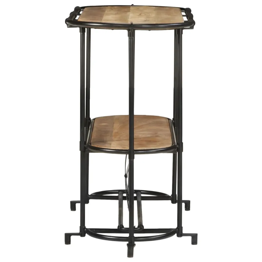 Table console 110x42x76 cm bois massif de manguier brut - 5