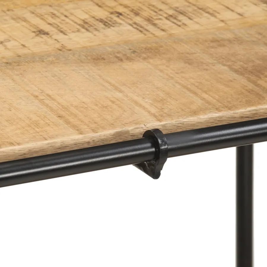 Table console 110x42x76 cm bois massif de manguier brut - 7