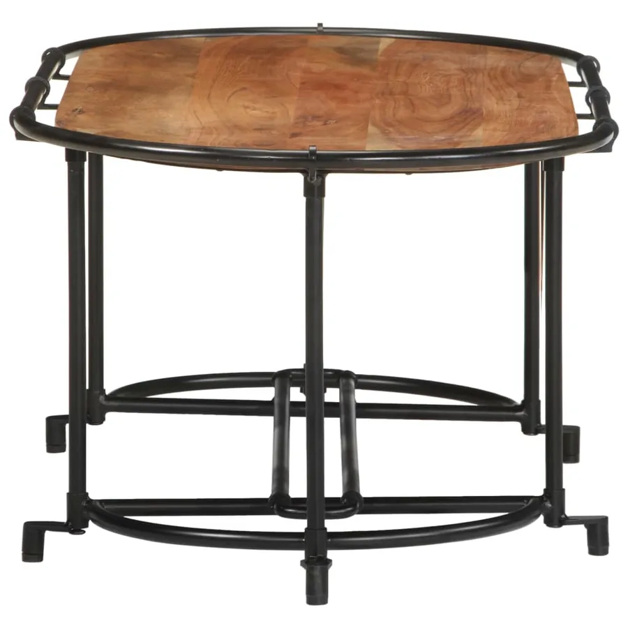 Table basse 110x55x40 cm bois massif d'acacia - 5