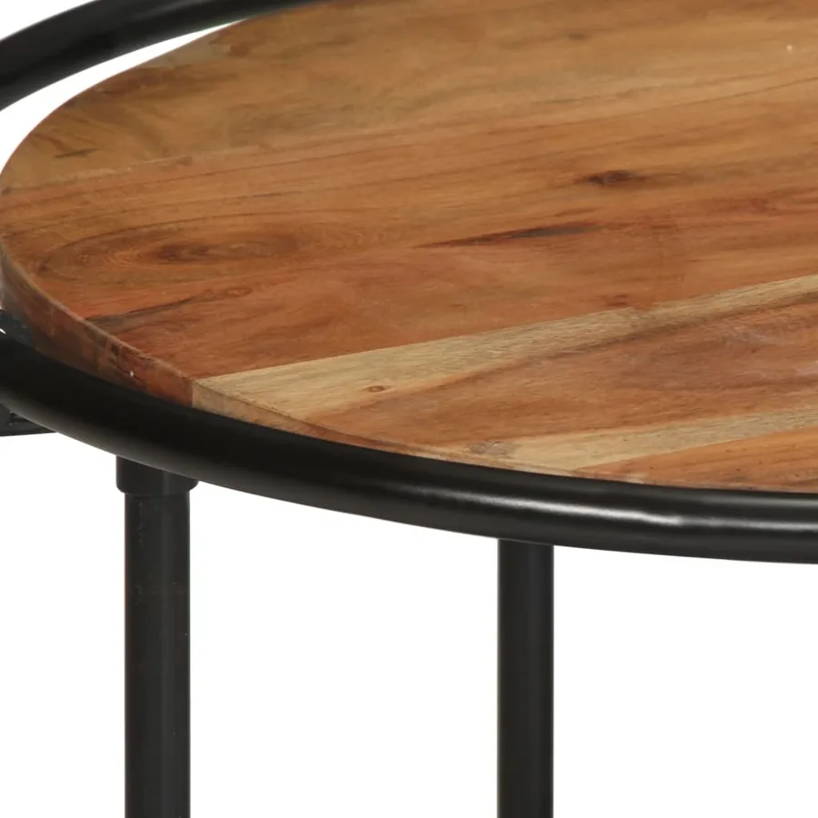 Table basse 110x55x40 cm bois massif d'acacia - 6