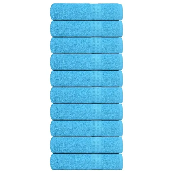 Serviettes de douche FROGN 10pcs turquoise 70x140cm 360 g/m²