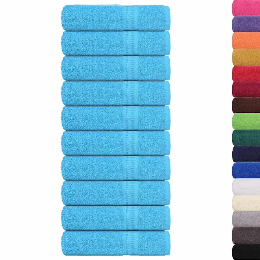 Serviettes de douche FROGN 10pcs turquoise 70x140cm 360 g/m² - 2