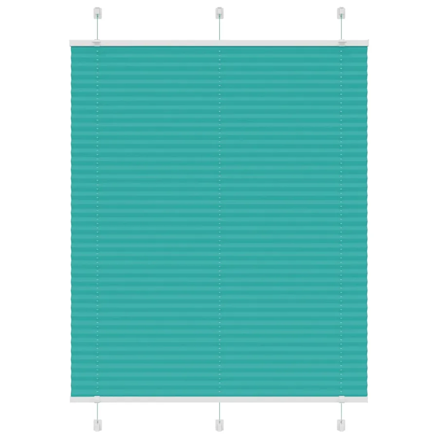 Store plissé vert pétrole 110x100cm largeur du tissu 109,4cm