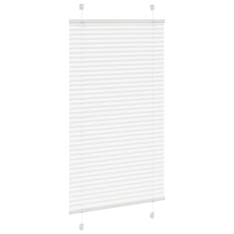 Store plissé blanc 80x100 cm largeur du tissu 79,4 cm polyester - 3