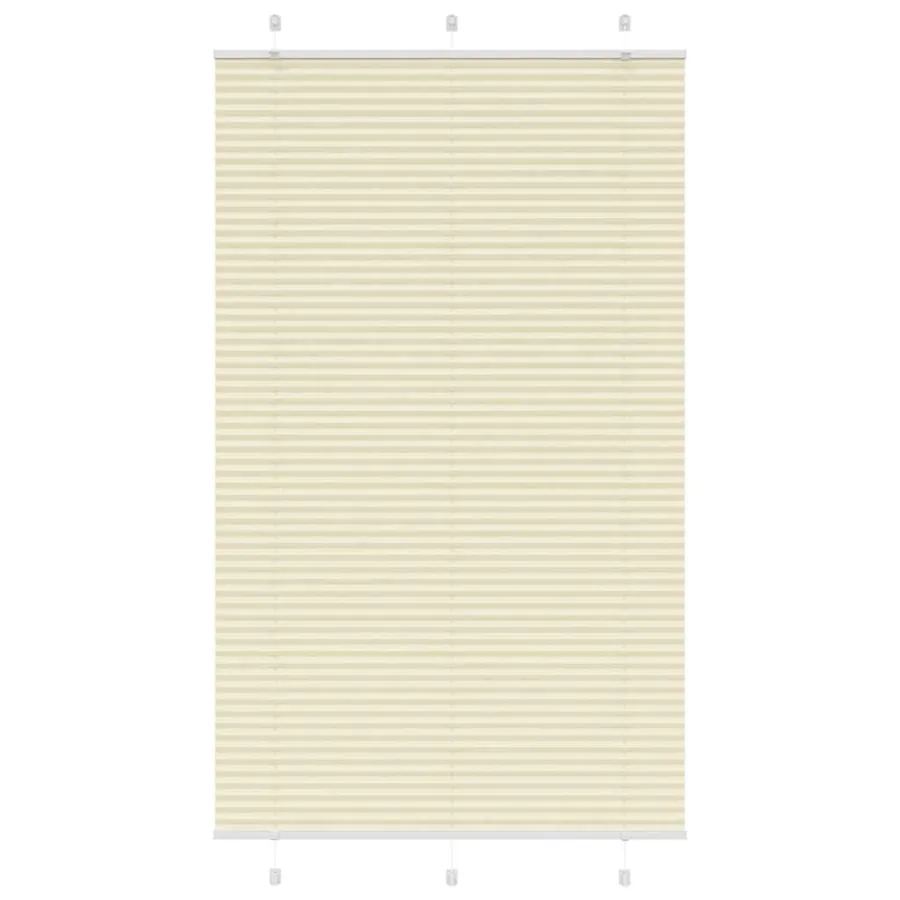 Store plissé crème 120x200cm largeur du tissu 119,4cm polyester