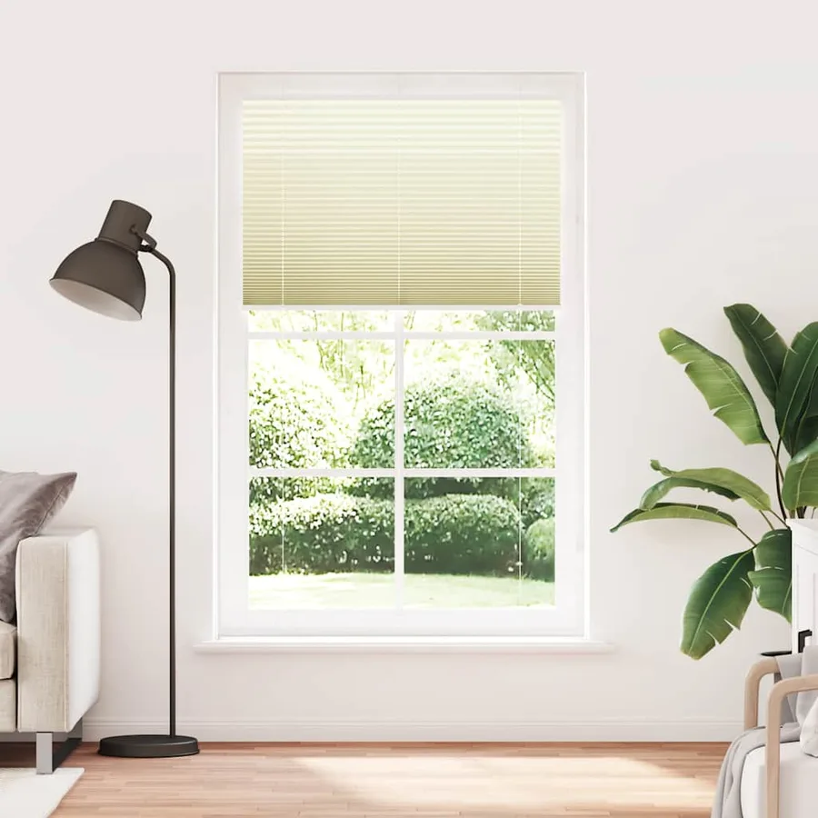 Store plissé crème 120x200cm largeur du tissu 119,4cm polyester - 2