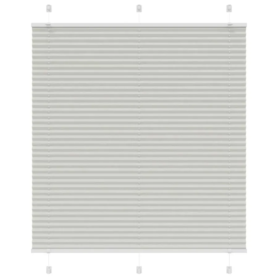 Store plissé gris clair 120x100cm largeur du tissu 119,4cm