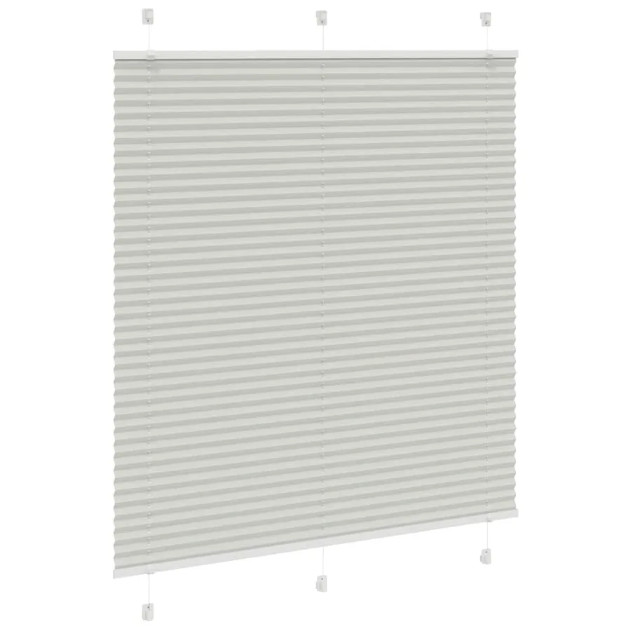 Store plissé gris clair 120x100cm largeur du tissu 119,4cm - 3