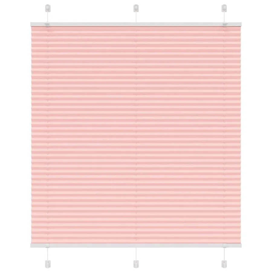 Store plissé rose 120x150 cm largeur du tissu 119,4cm polyester