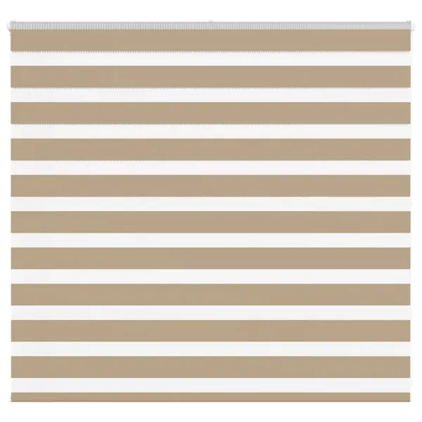 Store zèbre marron sable largeur du tissu 155,9 cm polyester