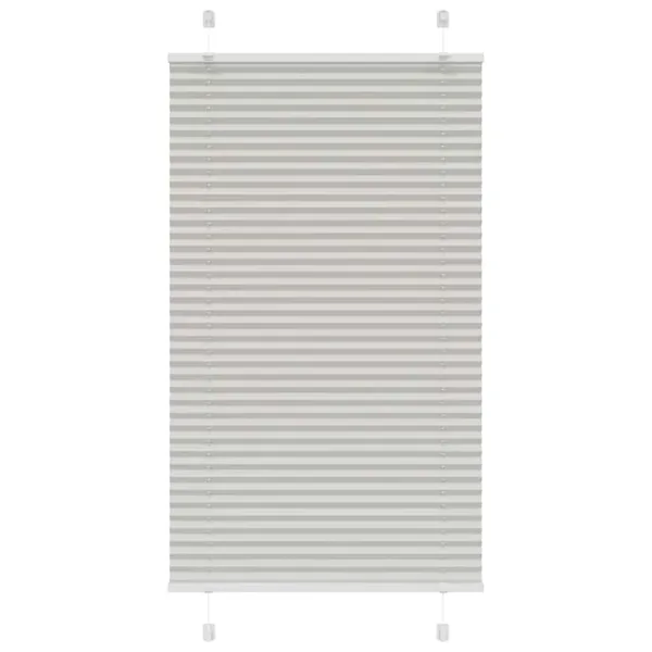 Store plissé gris clair 70x150 cm largeur du tissu 69,4 cm