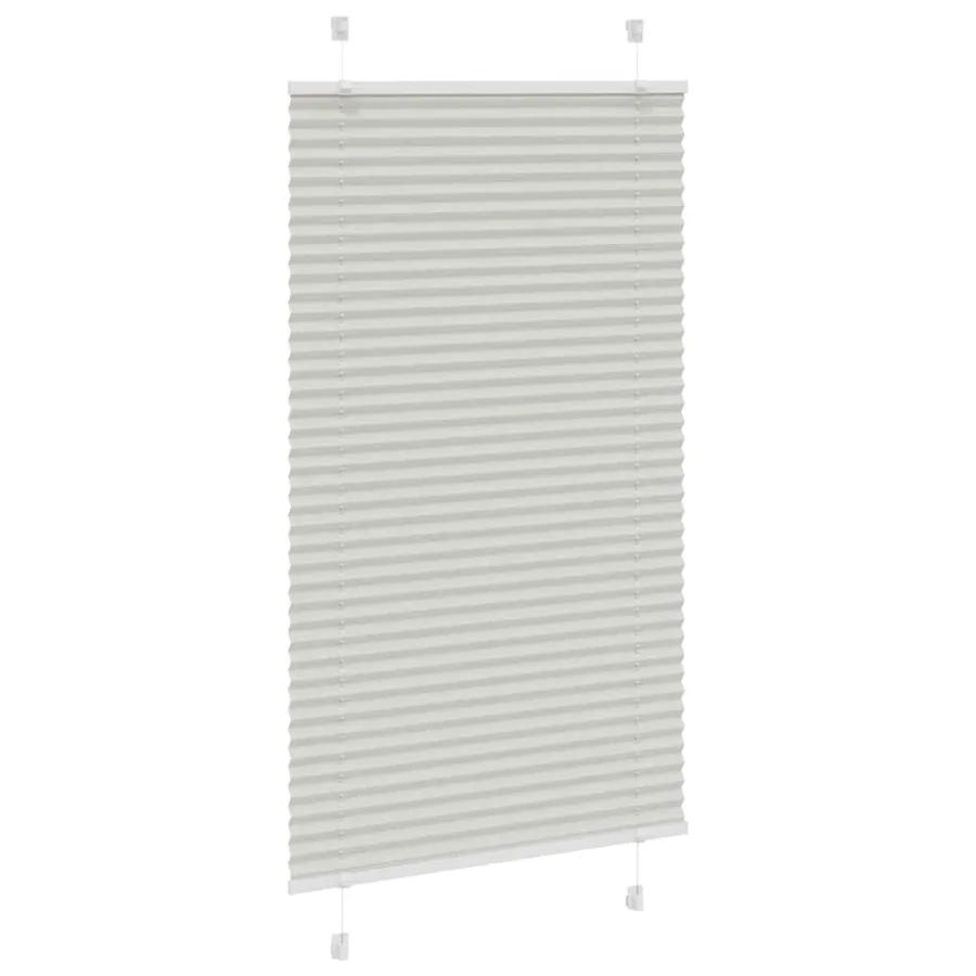Store plissé gris clair 70x150 cm largeur du tissu 69,4 cm - 3