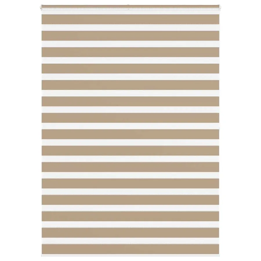 Store zèbre marron sable largeur du tissu 150,9 cm polyester