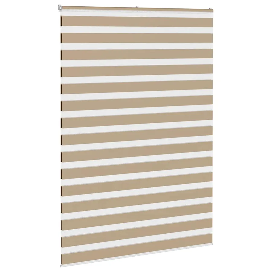 Store zèbre marron sable largeur du tissu 150,9 cm polyester - 3