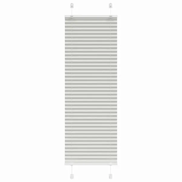 Store plissé gris clair 45x150 cm largeur du tissu 44,4 cm
