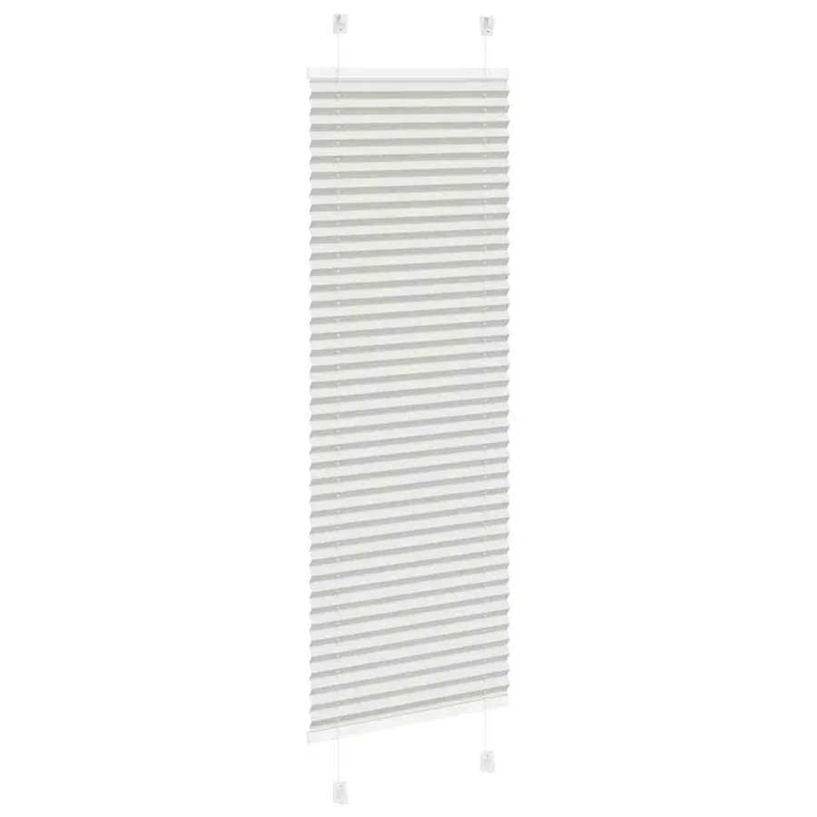 Store plissé gris clair 45x150 cm largeur du tissu 44,4 cm - 4