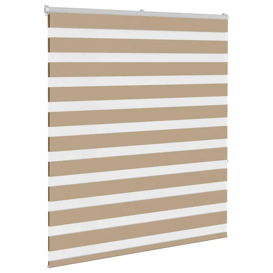 Store zèbre marron sable largeur du tissu 120,9 cm polyester - 3
