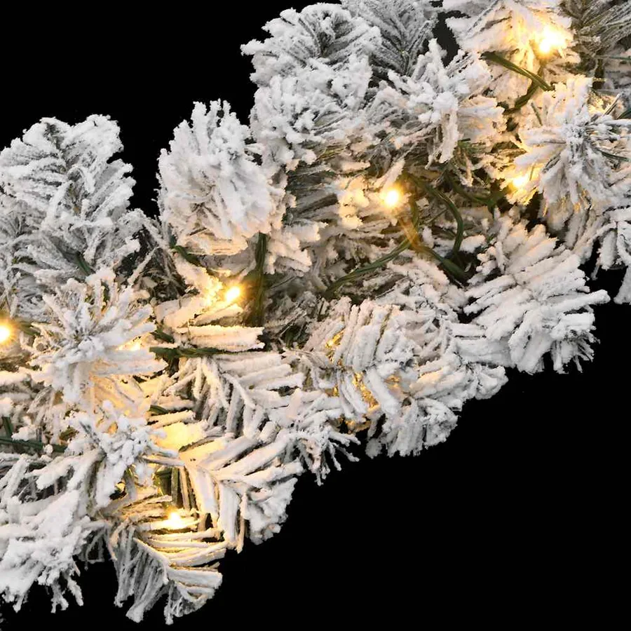 Guirlande de Noël avec lumières LED vert 20 m PVC - 6
