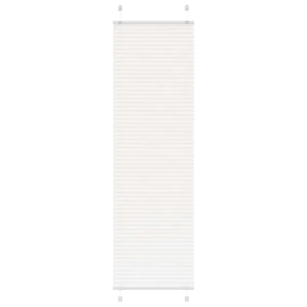 Store plissé blanc 60x200 cm largeur du tissu 59,4 cm polyester