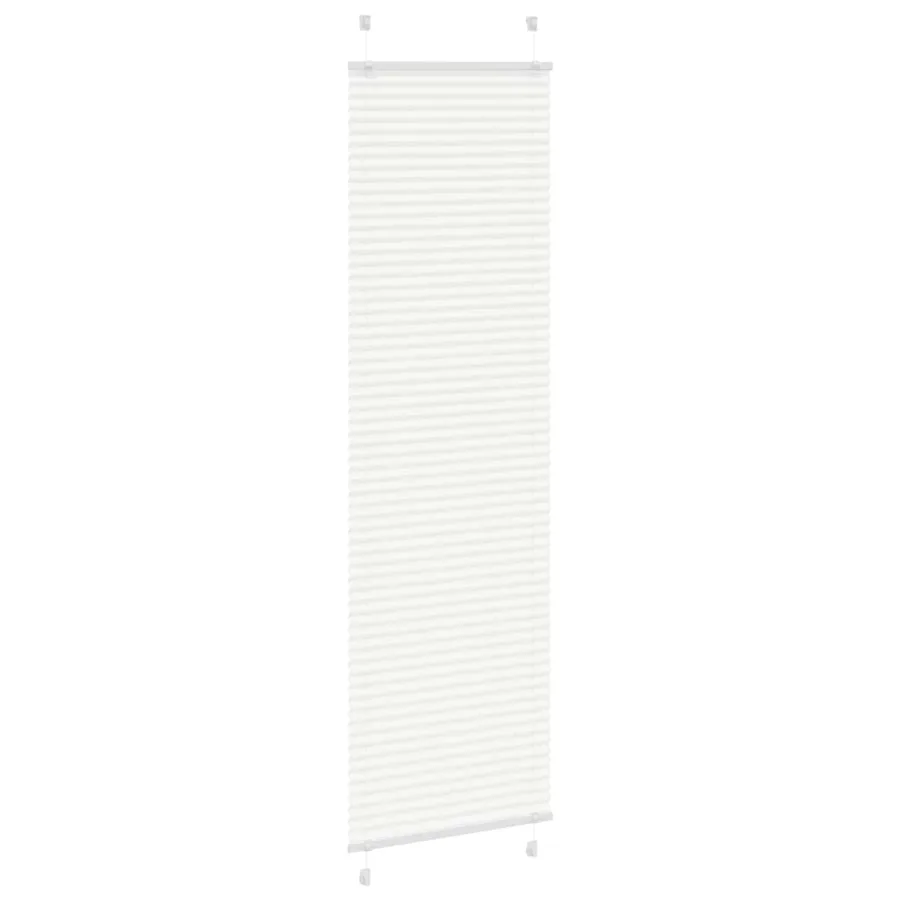 Store plissé blanc 60x200 cm largeur du tissu 59,4 cm polyester - 3