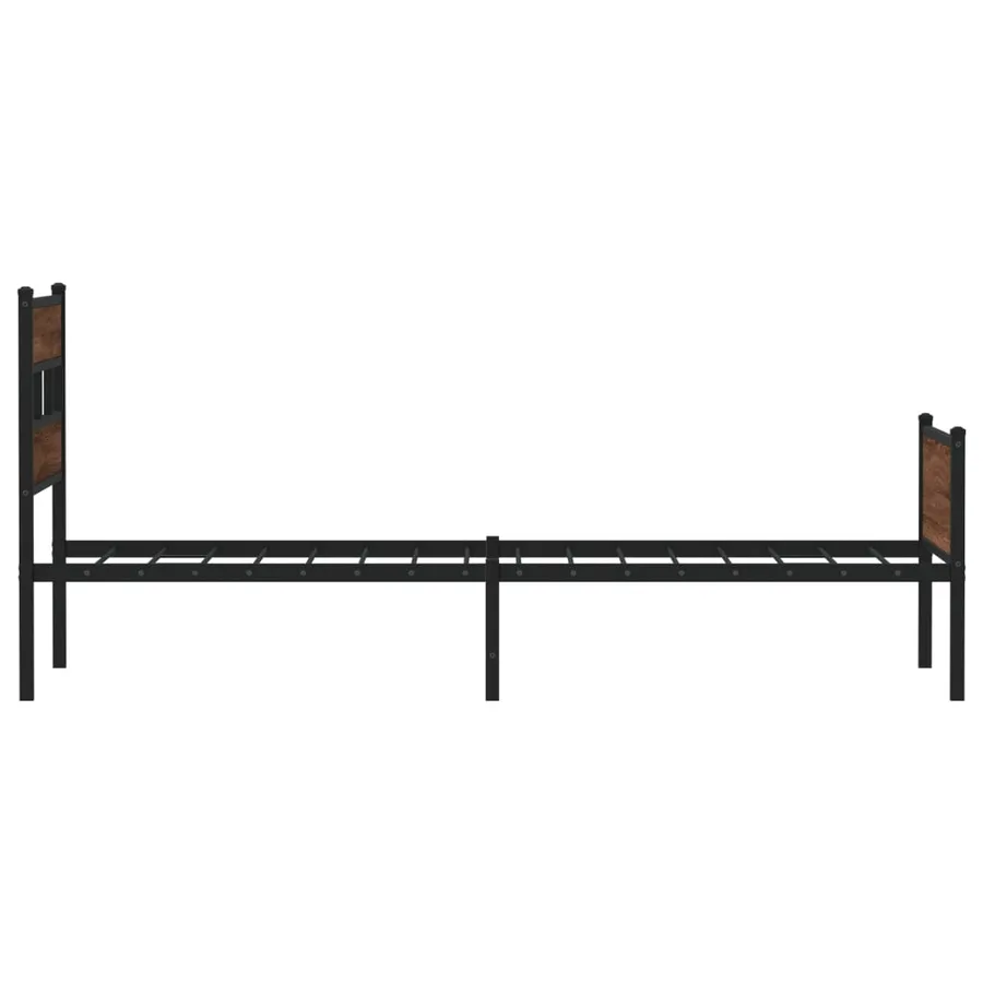Cadre de lit sans matelas chêne marron 100x190 cm - 5