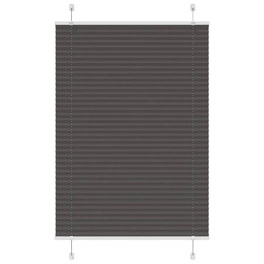 Store plissé noir 95x150 cm largeur du tissu 94,4 cm polyester