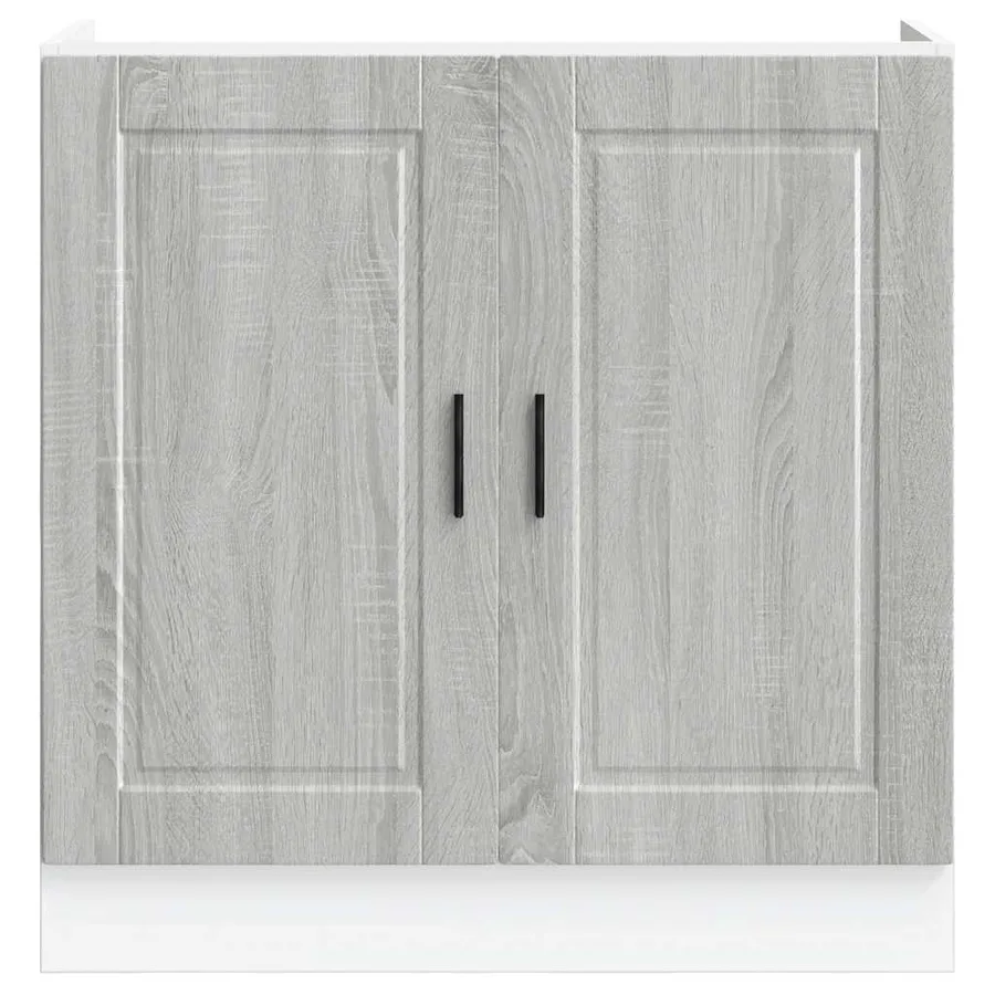 Meuble bas pour évier Porto sonoma gris bois ingénierie - 4