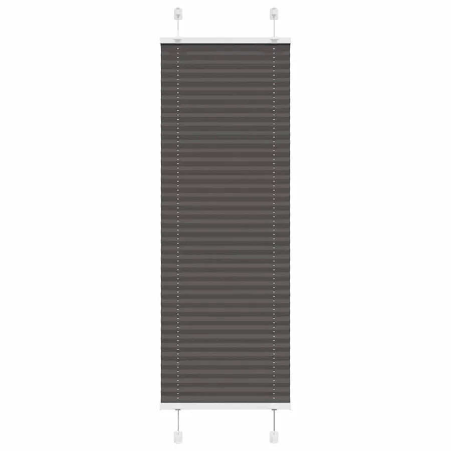 Store plissé noir 50x100 cm largeur du tissu 49,4 cm polyester
