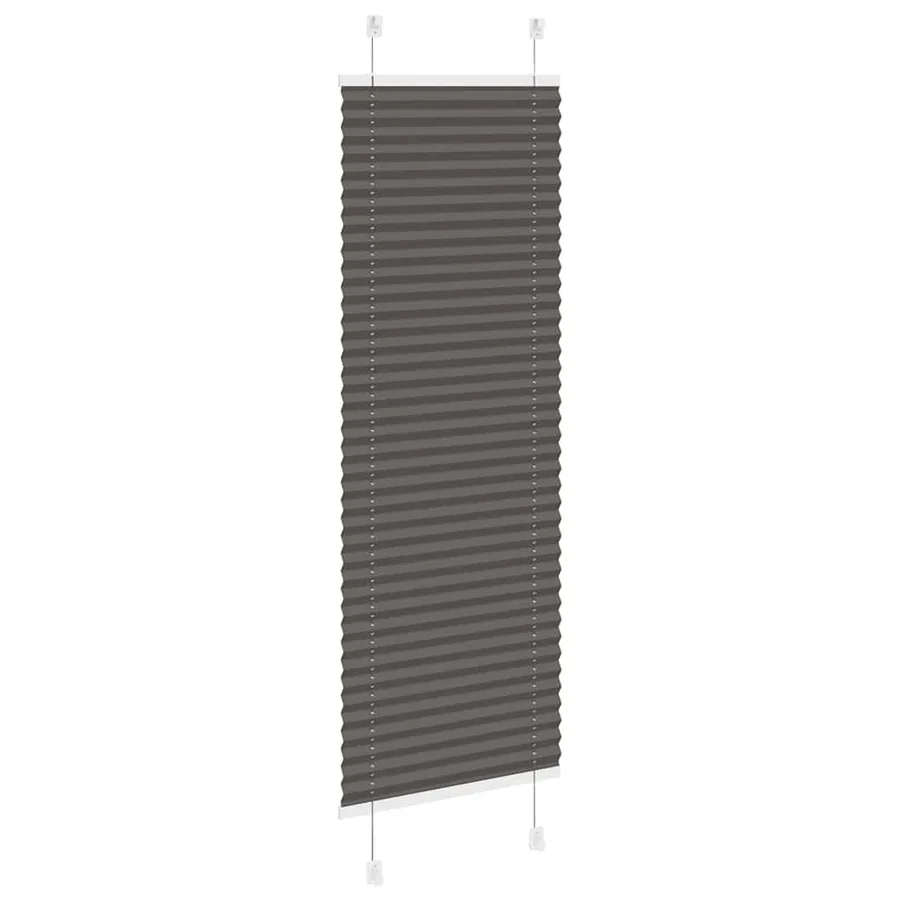 Store plissé noir 50x100 cm largeur du tissu 49,4 cm polyester - 4